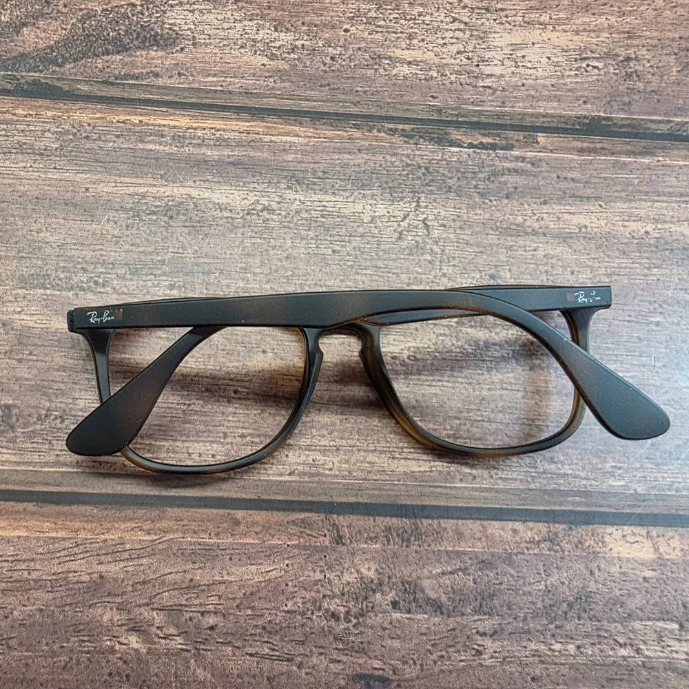Ray-Ban RB 7074 5365 Matte Tortoise Square Eyeglasses Frames 52-18-145